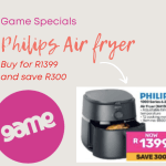game store, special at game, specials at game, game specials, Philips air fryer