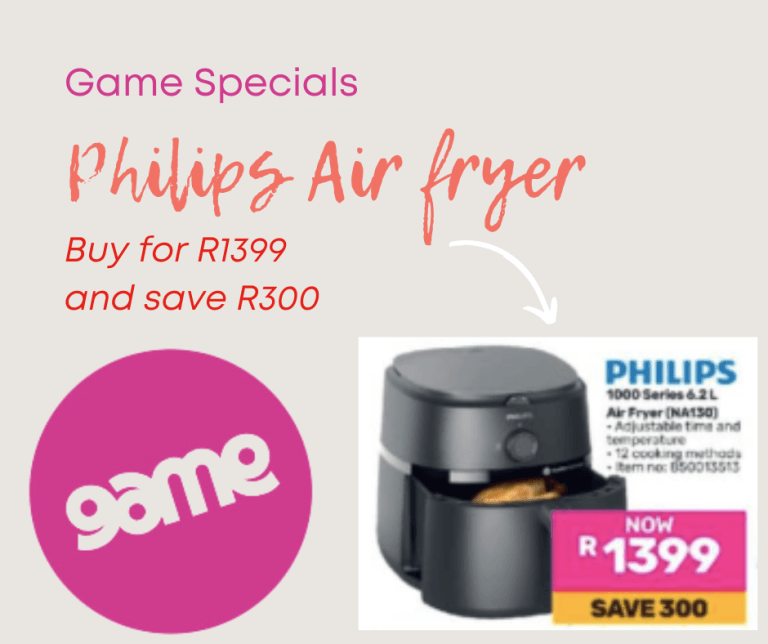 game store, special at game, specials at game, game specials, Philips air fryer