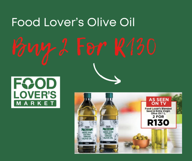 Olive Oil Special: Food Lovers Market Specials in the Western Cape!