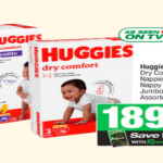 Spar specials, huggies nappies, specials at spar