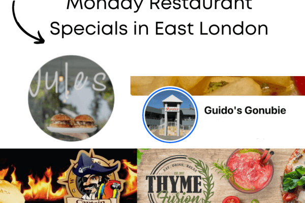 Monday Restaurant Specials in East London