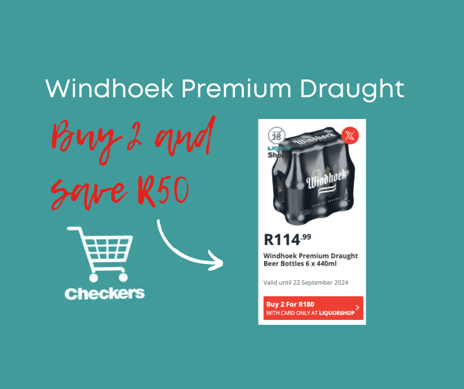 Checkers specials, windhoek beer specials.