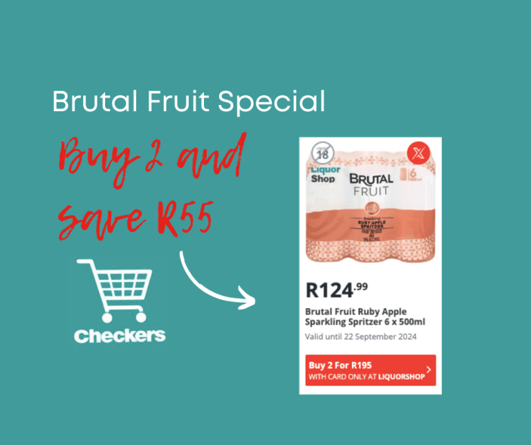 Brutal Fruit Specials at Checkers: Save R55!