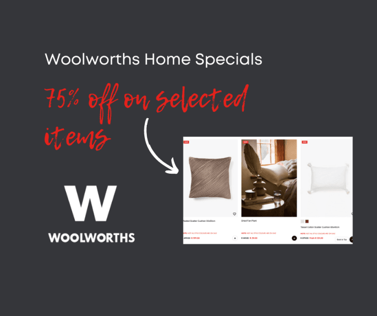 Woolworths home specials, Woolworths special