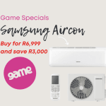 special at Game, specials at Game, Game specials, Samsung Aircon
