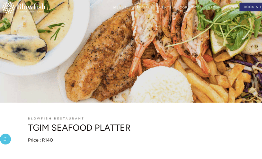 Blowfish Monday specials in Cape Town
