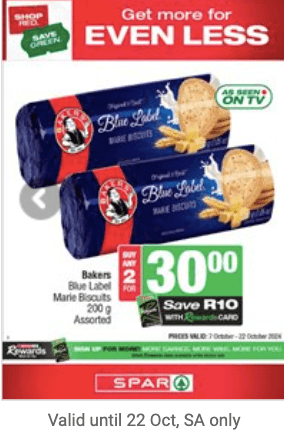 Bakers Blue Label Biscuits Spar Special 