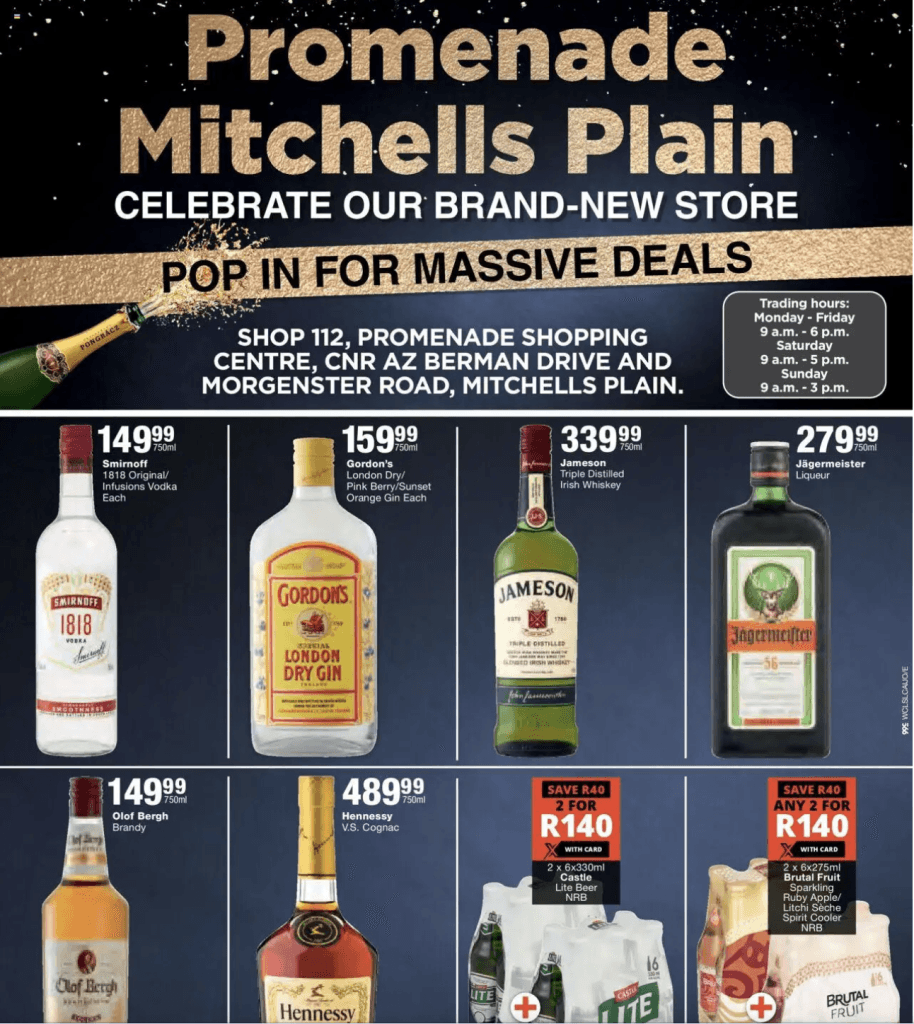 checkers liquor specials today