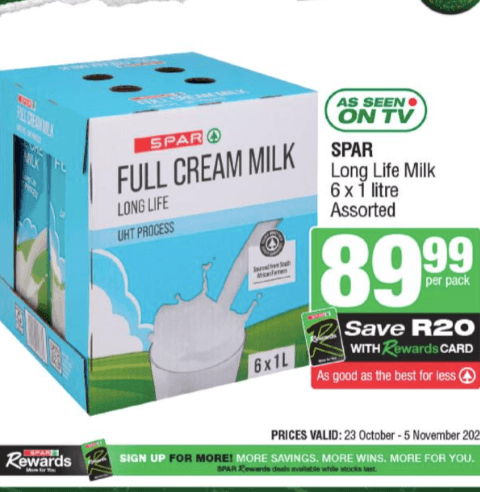 Spar specials Full cream milk