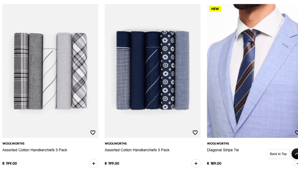 Woolworths gifts under r200 for him 