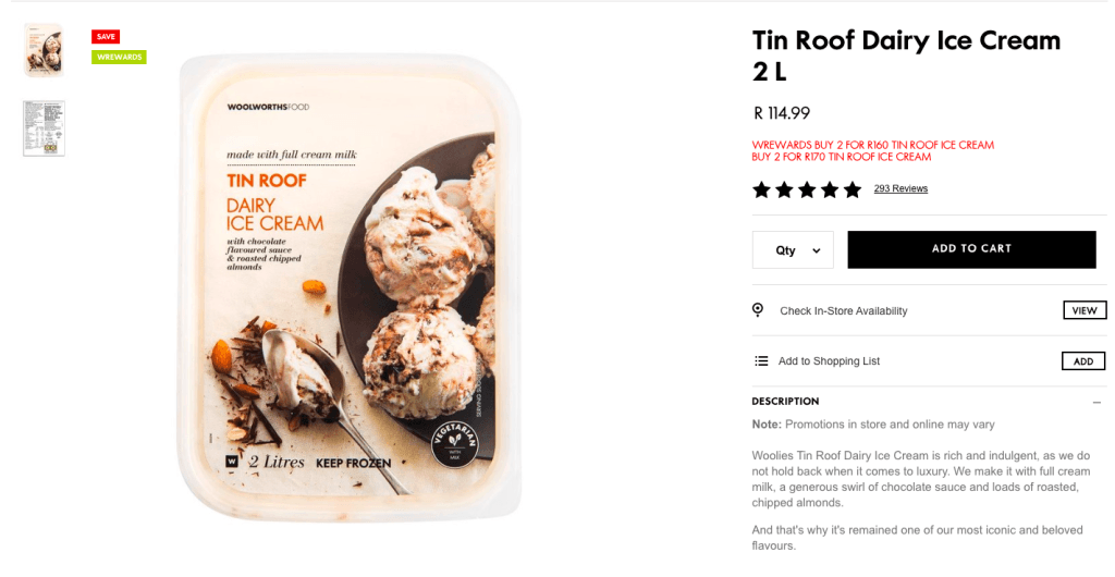 Woolworths Specials 