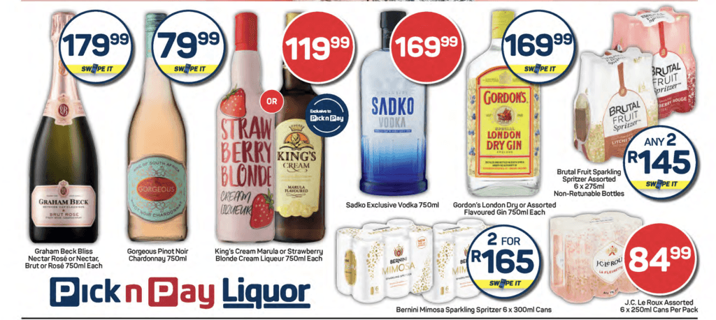 Pick n Pay Liquor Specials