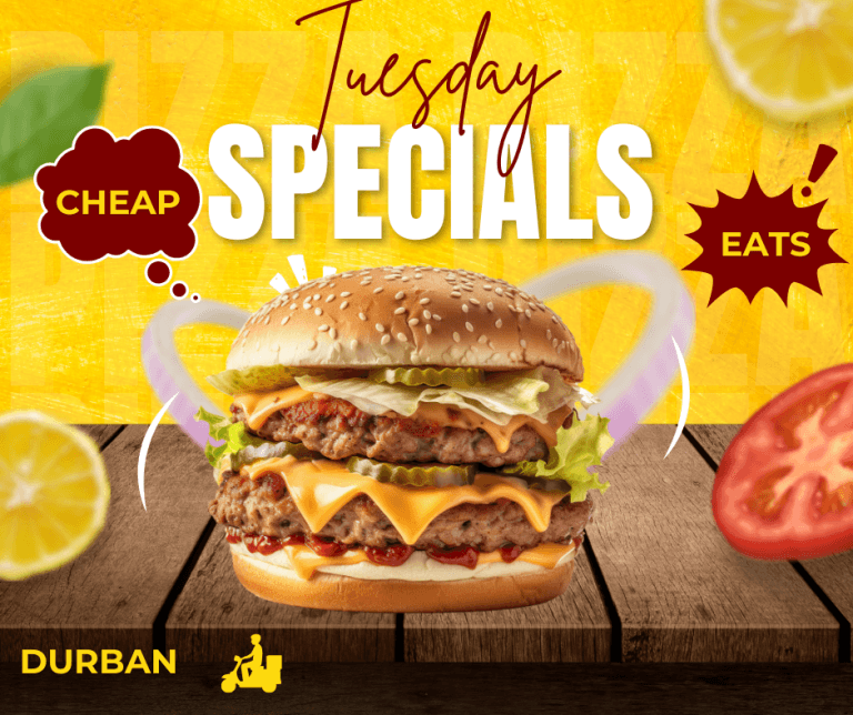 Tuesday restaurant specials Durban