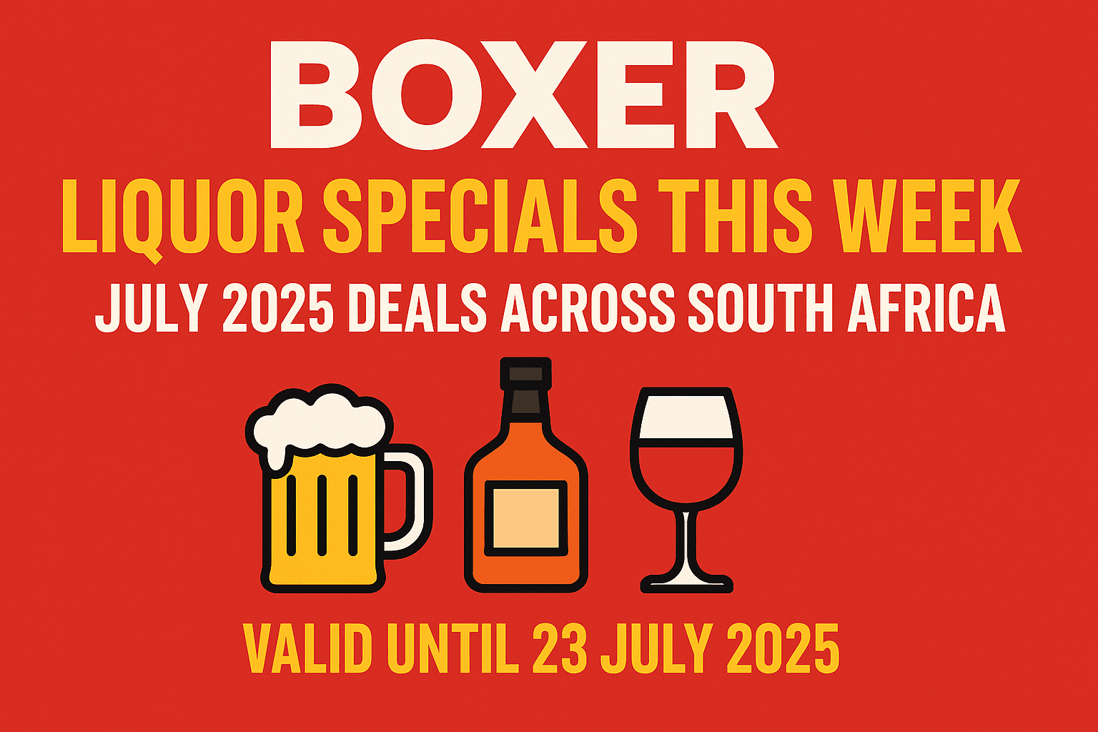 Boxer Liquor Special for This Week