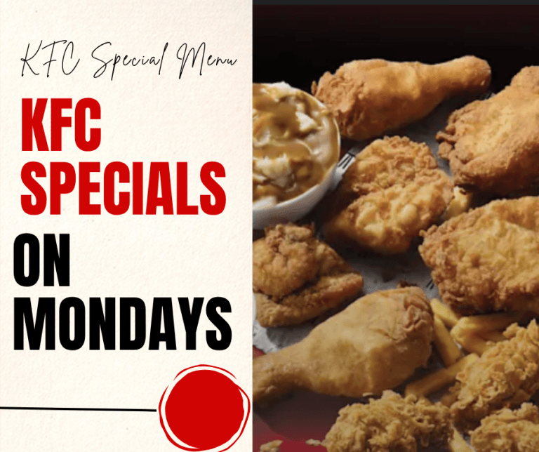 KFC Specials on Monday