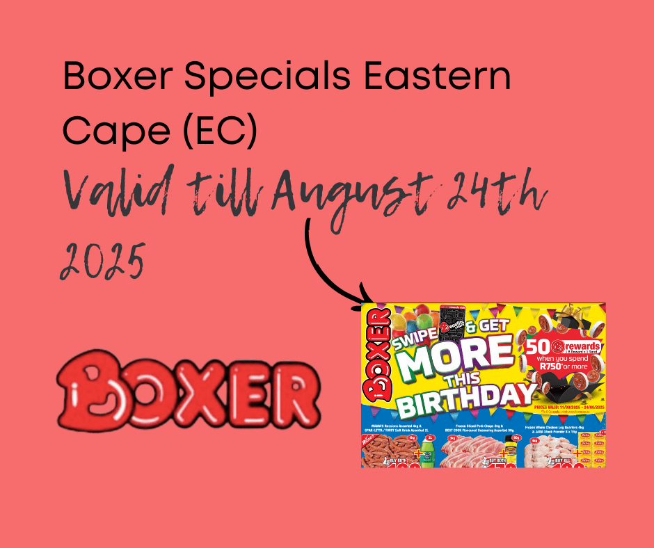 Boxer Specials Eastern Cape (EC)