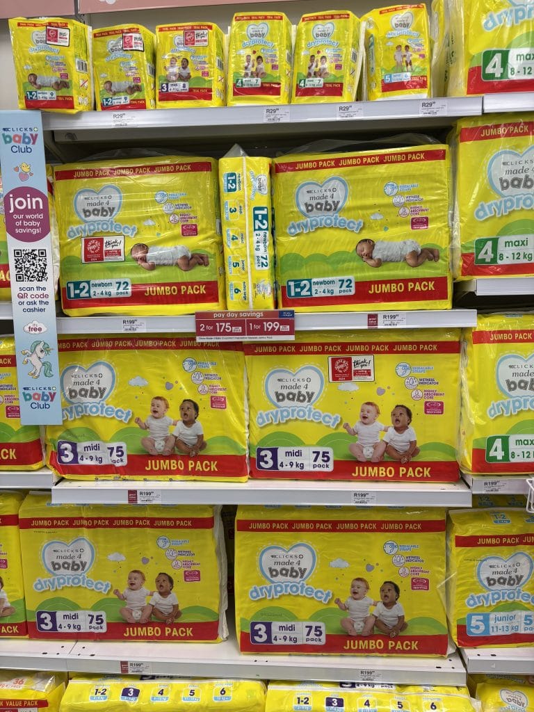 Nappy Specials at Clicks
